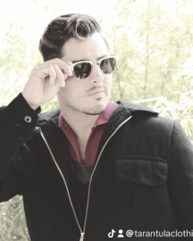 Tarantula Clothing, The Weekender Jacket in Solid Black.