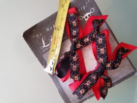 Lila Jo, Christmas Reindeir Bows.