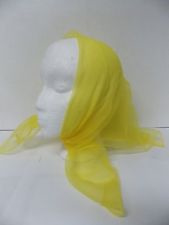 Sheer nylon Scarve Yellow