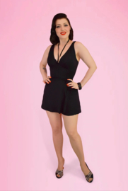 Rebel Love Clothing, Barbados Baby Romper in Black.