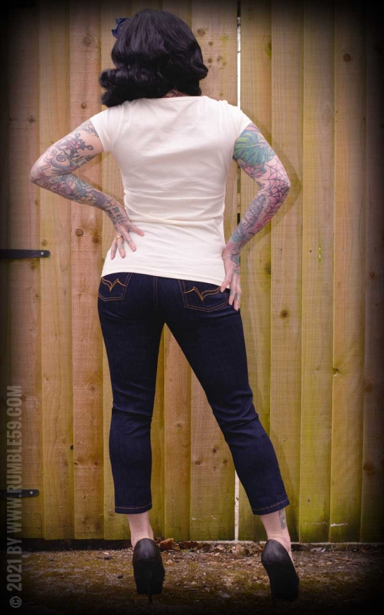 Rumble 59, Denim Capri Second Skin.
