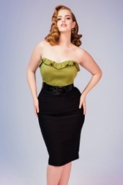 Dixiefried, Perfect Pencil Skirt in Black in medium.