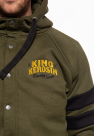 King Kerosin, Sweat Jacket In Olive Green Speedway Kings