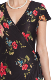 Voodoo Vixen, Sophia Floral Wrap Dress in Small.