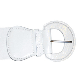 Elastic Belt in White.