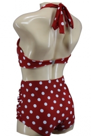 Aloha Beachwear, 50's Bikini Red Dots.