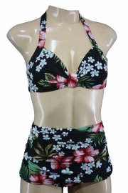 Aloha Beachwear, 50's Bikini in Hibiscus.
