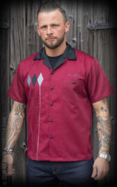 Rumble 59, Bowling Shirt Rebel Rods in Small.