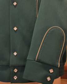 Motor Kulture Clothing, The Rockmount Bolero in Bottle Green.