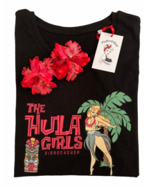 PinRock, Hula Girls Tshirt Black.