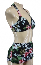 Aloha Beachwear, 50's Bikini in Hibiscus.