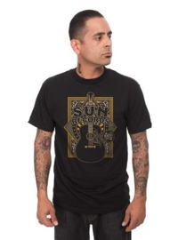 Steady, Sun Crescent Mens Tee Black.