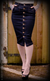 Rumble 59, High Waisted Jeans Skirt Second Skin.