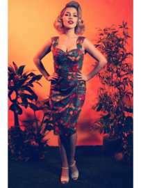 Collectif, Kulala Jungle Floral Pencil Dress.