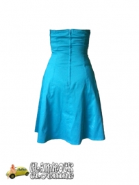 Hotrod Hussy, Julia Dress in Turquoise. Glamrock Original !