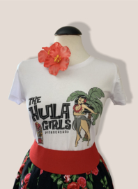 PinRock, Hula Girls Tshirt White.