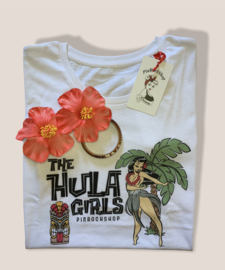 PinRock, Hula Girls Tshirt White.