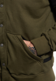 King Kerosin, Sweat Jacket In Olive Green Speedway Kings