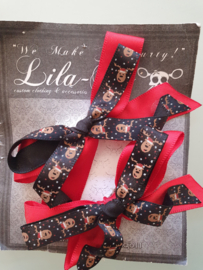 Lila Jo, Christmas Reindeir Bows.