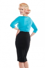 Dixiefried, Perfect Pencil Skirt in Black in medium.