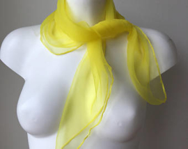 Sheer nylon Scarve Yellow