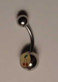 Bellybutton piercing "White Cherry"