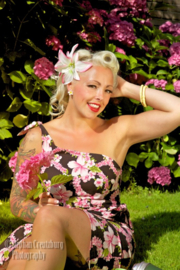Heart of Haute, Hibiscus Sarong dress in medium.