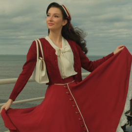 Knit Cardigan in Wine