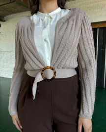 The House Of Foxy, Datemaker Cardigan in Pearl.