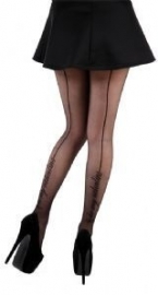 Be My Valentine Tights Black.