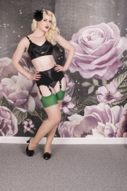 What Katie Did, Seamed Stockings Green Glamour.
