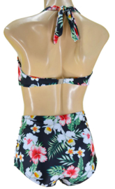 Aloha Beachwear, 50's Bikini in Tropical Orchid.