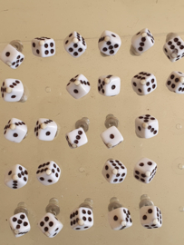 Dice earstuds.