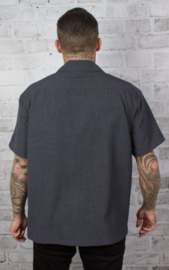 Steady Clothing, Pinstripe Tiki Panel Charcoal.