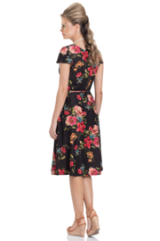 Voodoo Vixen, Sophia Floral Wrap Dress in Small.