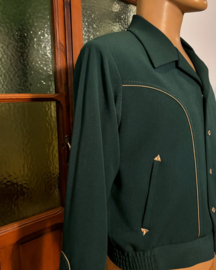 Motor Kulture Clothing, The Rockmount Bolero in Bottle Green.