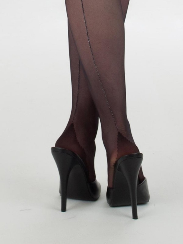 Seamed Tights Black by What Katie Did