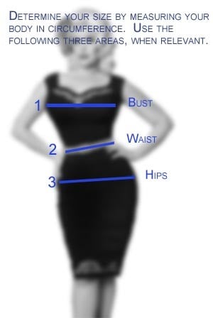 Pinup Girl Clothing Size Chart