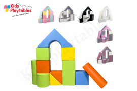 Zachte Soft Play Foam Blokken set 11 stuks Multicolor | grote speelblokken | baby speelgoed | foamblokken | reuze bouwblokken | Soft play speelgoed | schuimblokken