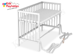 SÄMANN Co Sleeper Wit | Ledikant Bedkant | Baby bed | Peuterbed | aanschuifbed | kinderbed | Wieg | Bijzetbed | Kinderkamer | Kinderopvang