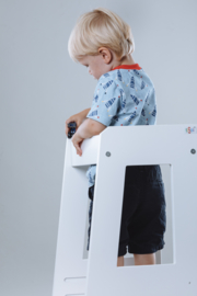 tiSsi® Leertoren Montessori wit | Learning tower | Keukenhulp