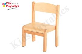 Tamara - Houten Stapelbare stoel Naturel, stapelstoel