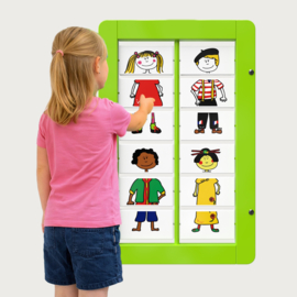 Wandspel | Wandspeelbord Dress Code