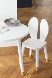 Konijnenstoel Bunny H 35 cm | Konijnenoor stoeltje | Peuterstoeltje met konijnenoren | Konijnenstoeltje | Houten kinderstoeltje | Kinderzetel | Stoeltje konijn