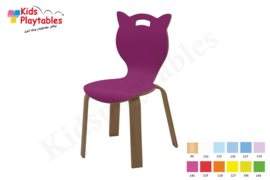 Kitty- Houten Stapelbare stoel , stapelstoel