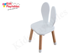 Konijnenstoel Bunny H 35 cm | Konijnenoor stoeltje | Peuterstoeltje met konijnenoren | Konijnenstoeltje | Houten kinderstoeltje | Kinderzetel | Stoeltje konijn
