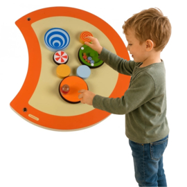 Wandspel | Wandspeelbord Beleduc Rups Draaibord