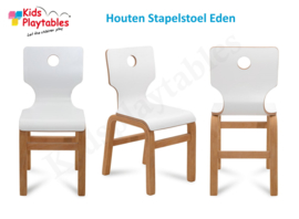 Eden - Houten Stapelbare stoel , stapelstoel