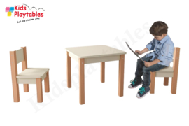 Houten HPL stoel kleur wit | zithoogte 28 cm | kinderzetel | Houten kinderstoeltje voor kinderen | stoel kind | Peuterstoeltje