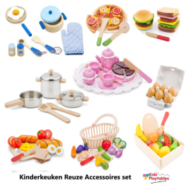 Kleuterkeuken | Luxe Kinderkeuken Compleet 5-delig in de kleur wit